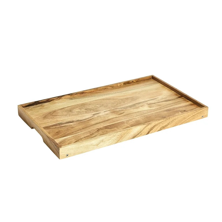 Better Homes & Gardens Acacia Wood Rectangular Bed Tray with Stand in Natural Finish Brown, One S... | Walmart (US)