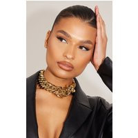 Gold Extra Chunky Chain Detail Necklace | PrettyLittleThing US