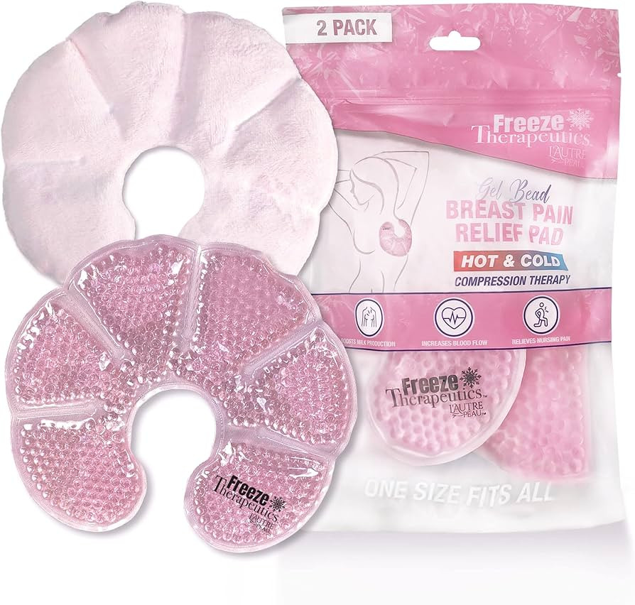 USA Merchant | Hot/Cold Plush Breast Gel Bead Packs by L'AUTRE PEAU Set of 2 Relief for Breastfee... | Amazon (US)