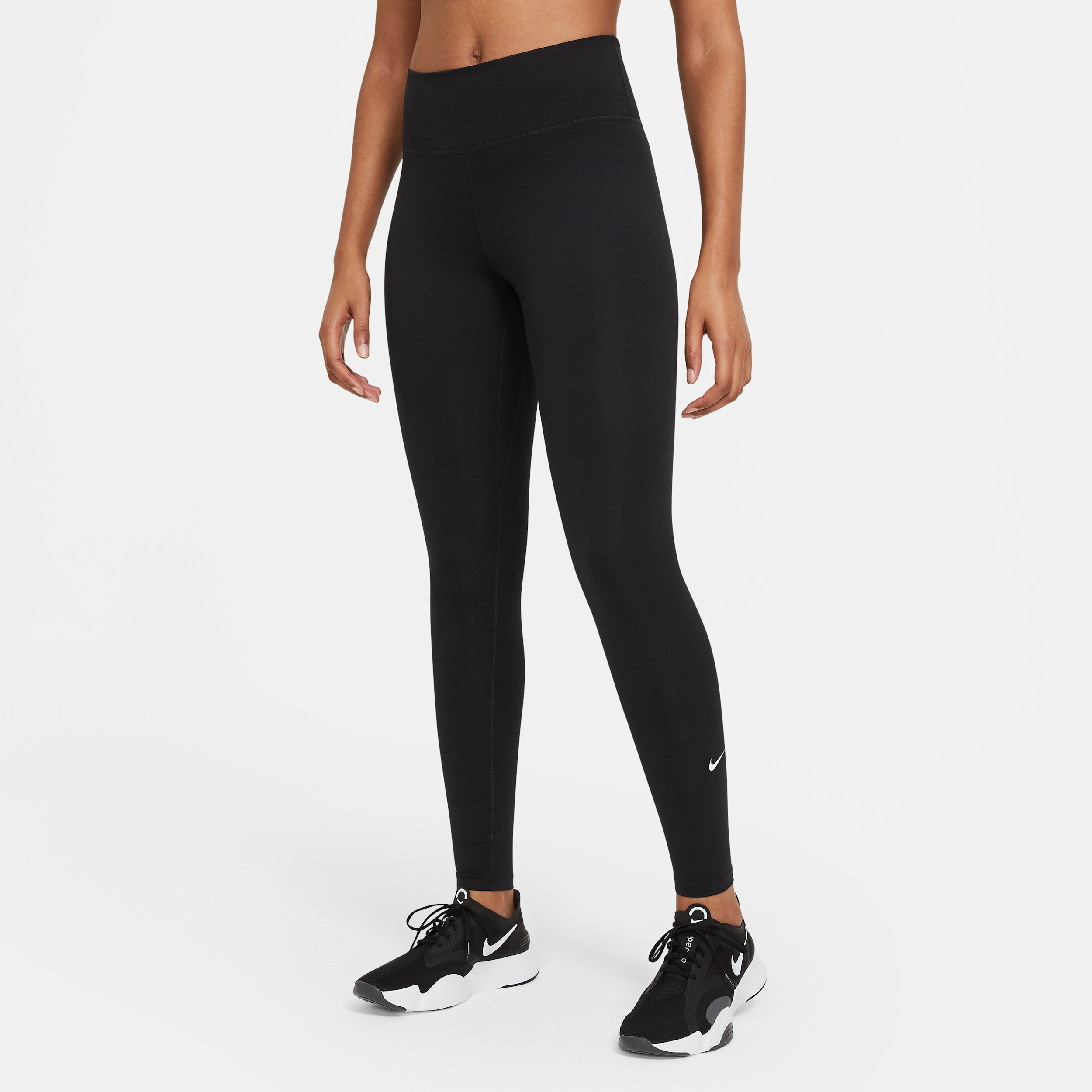 Nike Women's One Mid-Rise Leggings in Black, Size: XS Tall | DD0252-010 | Nike (US)