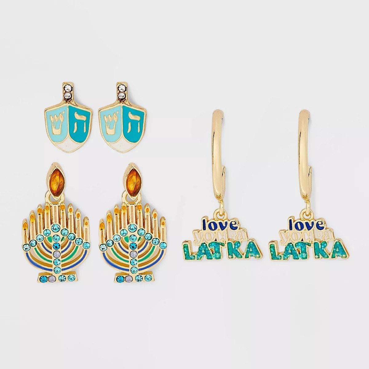 SUGARFIX by BaubleBar Love You A Latke Stud Earring Set 3pc | Target