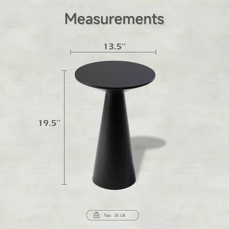 COZAYH Farmhouse Pedestal Small End Table Round Martini Table Wood Plant Stand Rustic Drink Table... | Walmart (US)