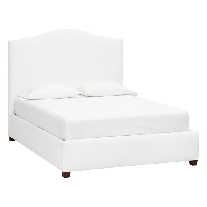 Raleigh Camelback Upholstered Bed | Pottery Barn Teen
