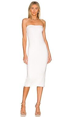 Skin Hestia Strapless Dress in White from Revolve.com | Revolve Clothing (Global)