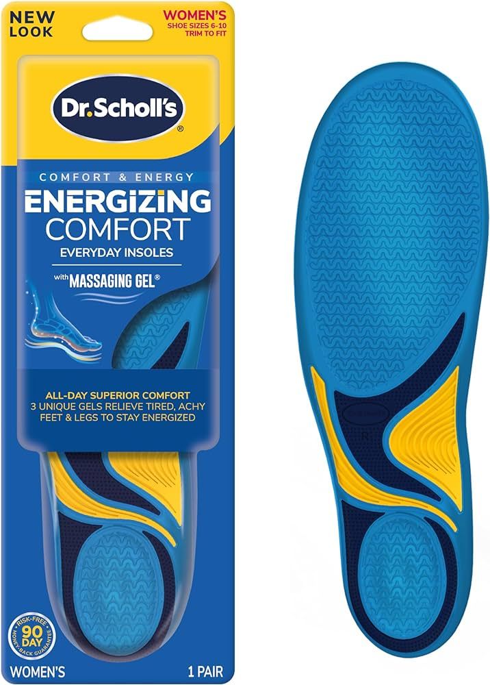 Dr. Scholl’s Energizing Comfort Everyday Insoles with Massaging Gel®, On Your Feet All-Day Ene... | Amazon (US)