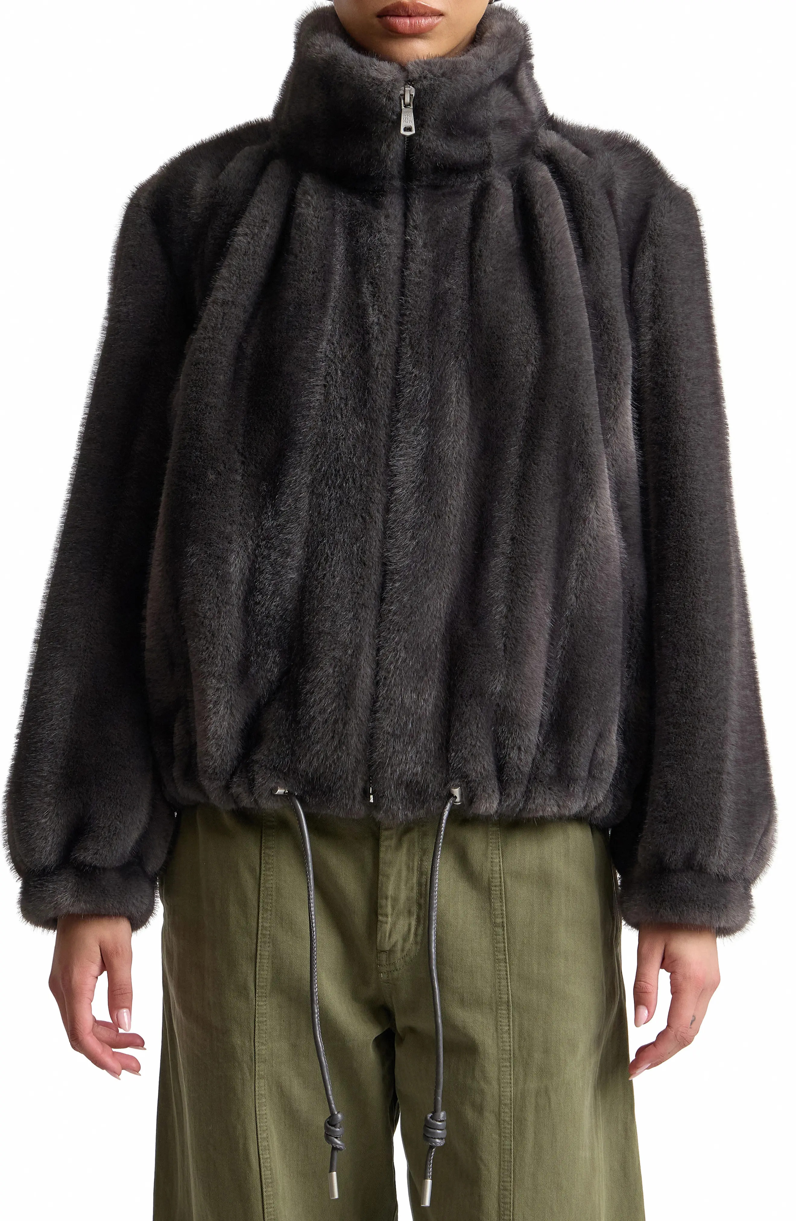Crop Faux Fur Jacket (Women) | Nordstrom | Nordstrom