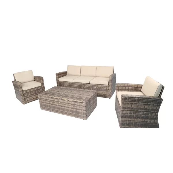 Crosland 5 - Person Outdoor Seating Group with Cushions | Wayfair North America