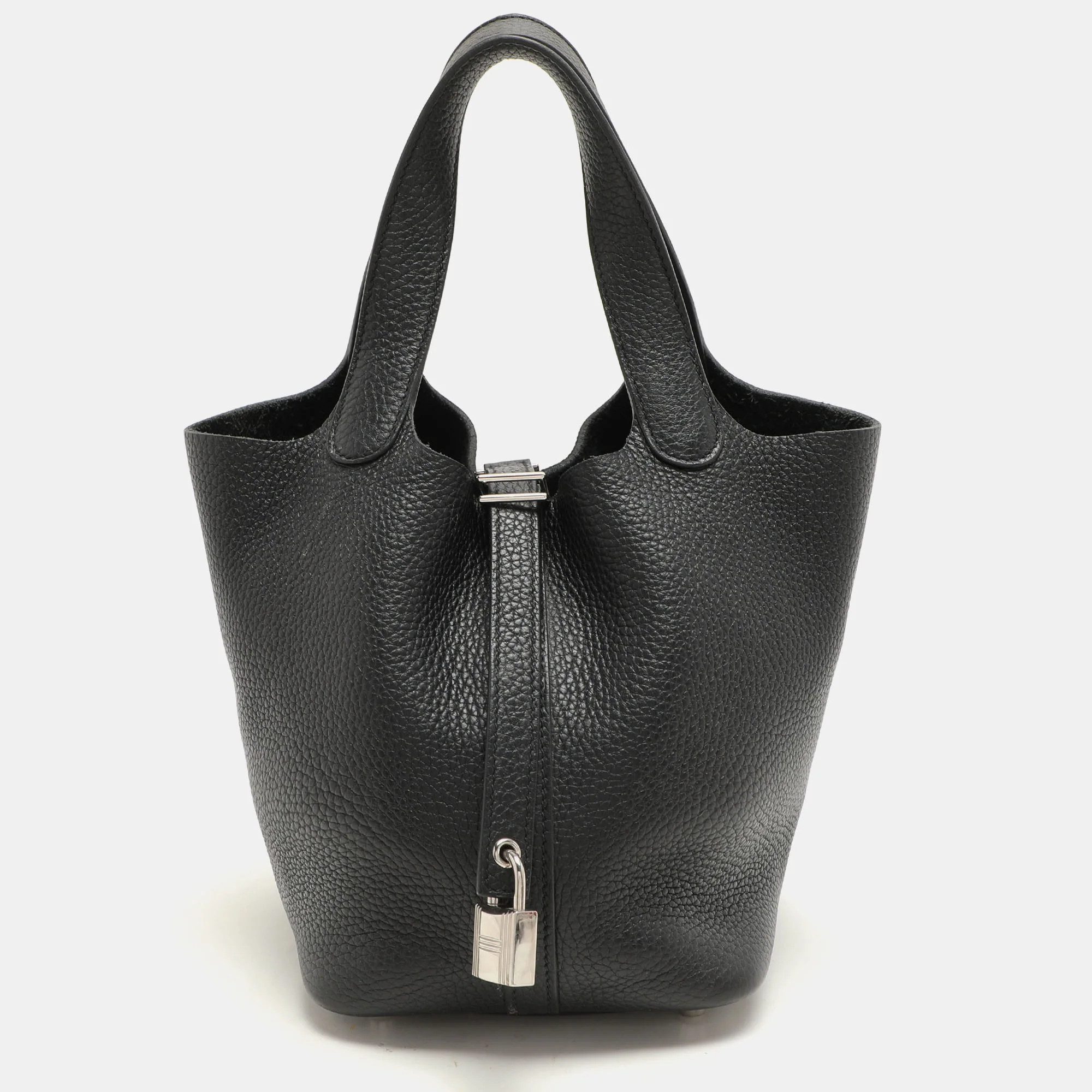 Hermes Black Togo Leather Picotin Lock 18 Bag | Shop Simon