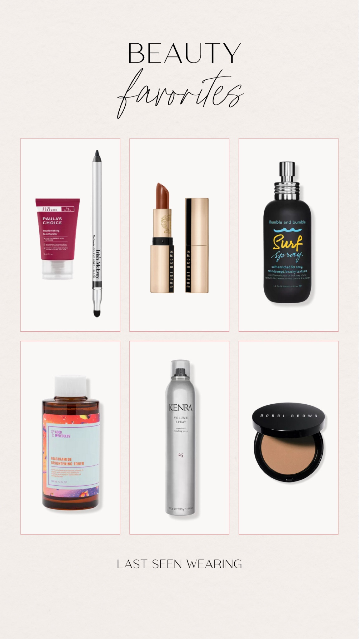 Put top beauty favorites! 



#LTKbeauty #LTKunder100 #LTKFind