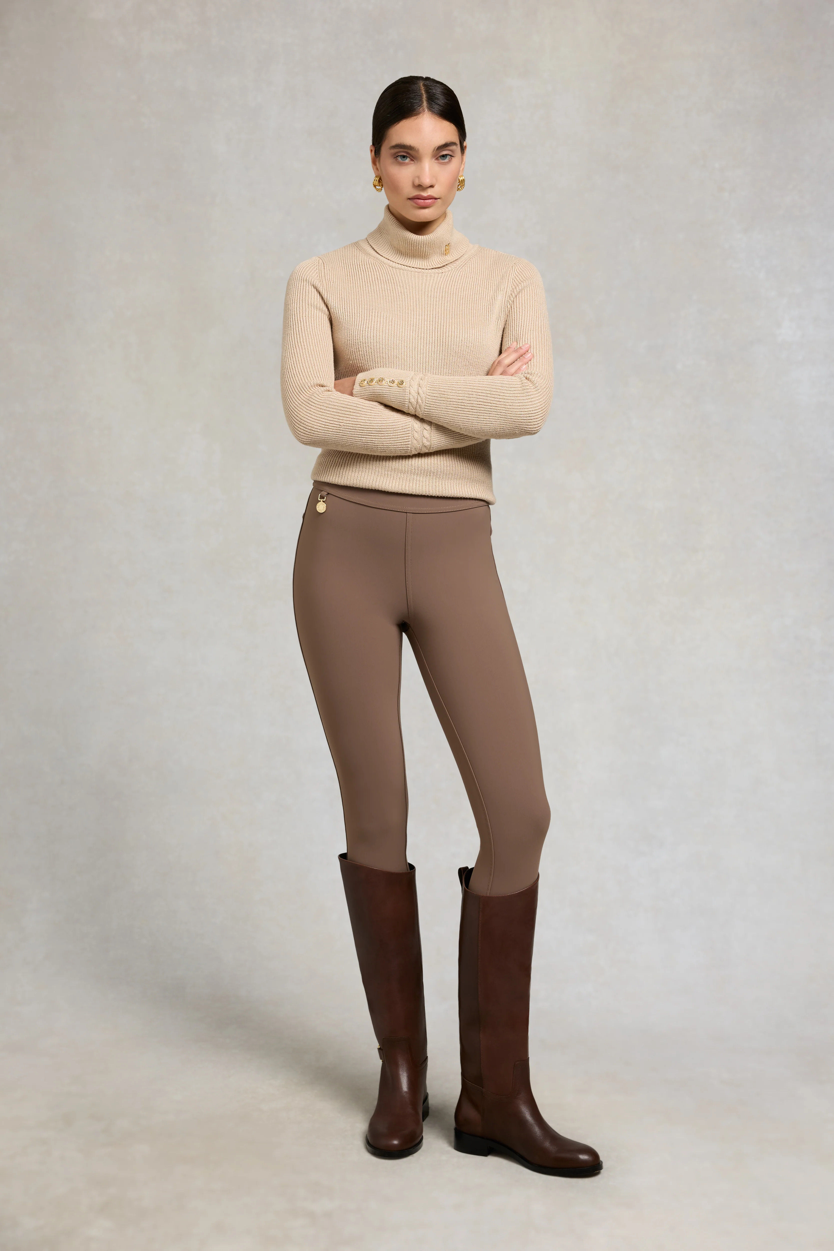 Contour Legging (Mocha) | Holland Cooper