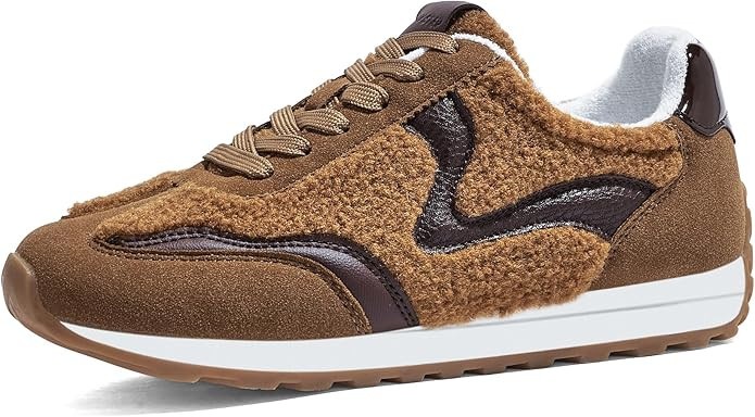 LUCKY STEP Women's Fashion Sneakers Trendy Tennis Shoes Neutral Stylish Retro Trainers Casual Run... | Amazon (US)