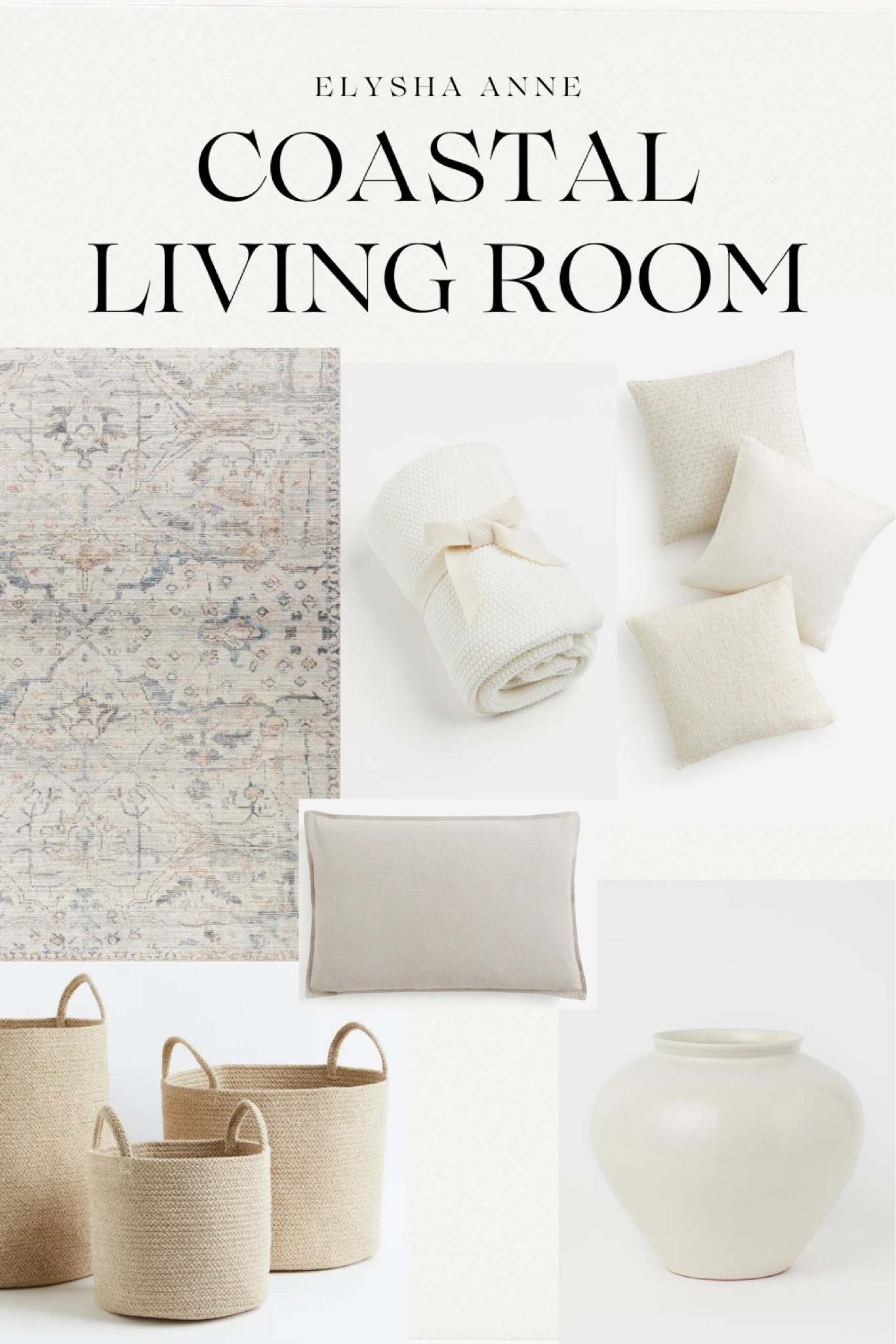 Coastal neutral living room decor inspiration 

#LTKhome