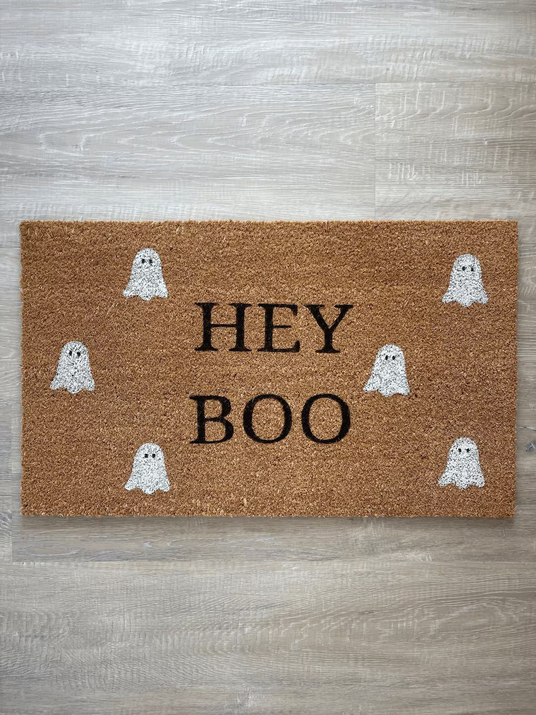 HEY BOO Halloween Doormat - Etsy | Etsy (US)