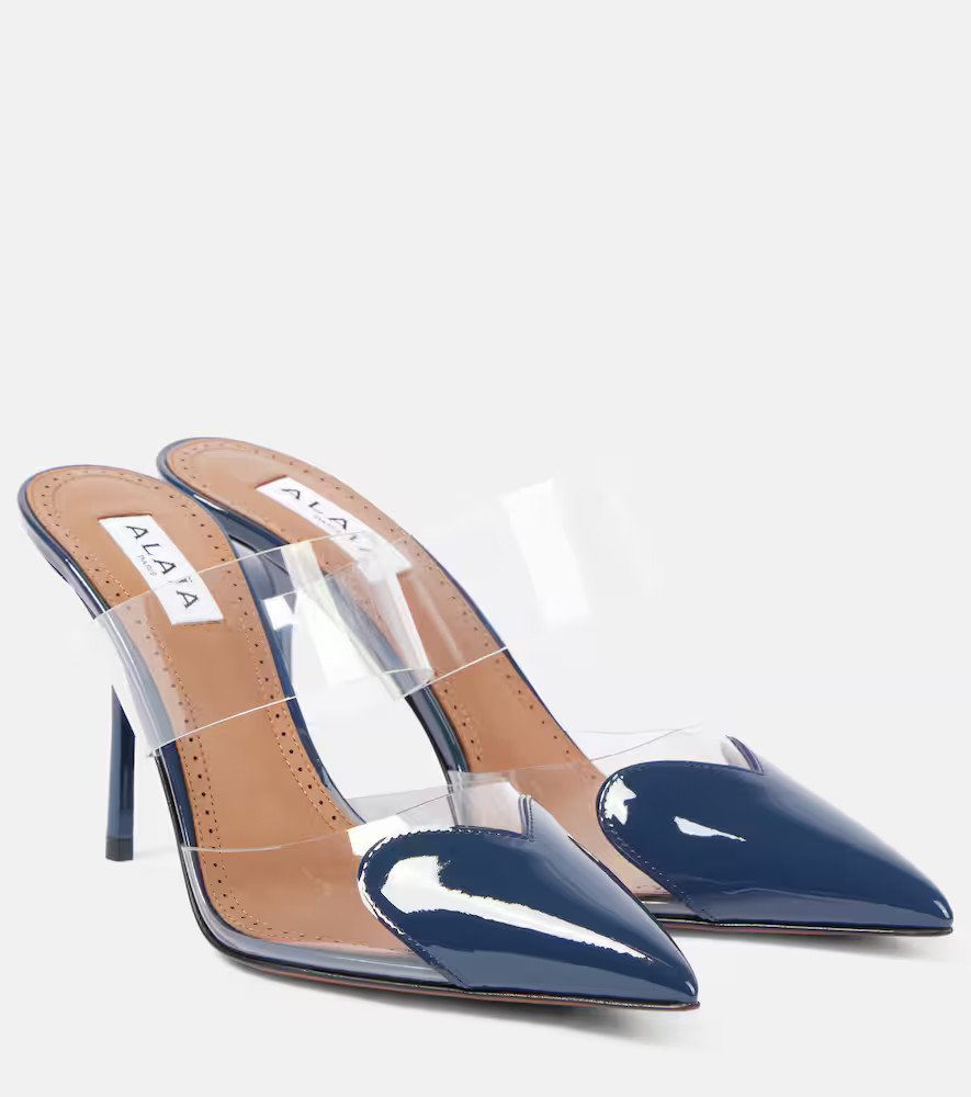Alaïa Mules Le Cœur 90 mit Lackleder | Mytheresa (DACH)