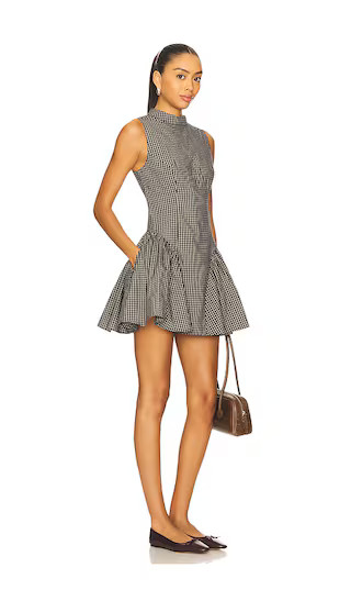Chelsea Mini Dress in Noir Check | Revolve Clothing (Global)