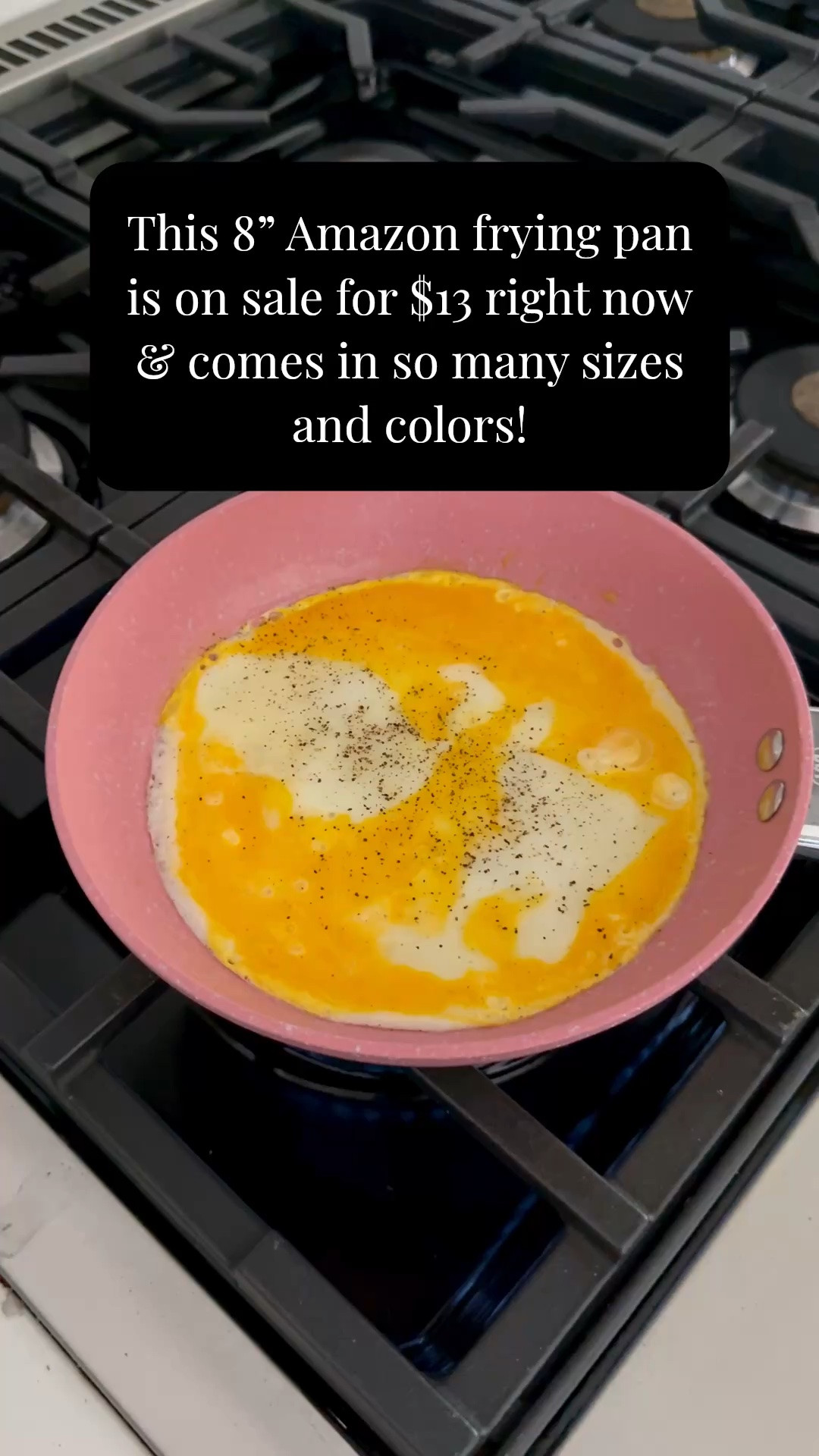 Amazon frying pan comes in so many sizes and colors! My daughter picked this 8 inch size and pink, of course to make her eggs on 🍳￼

#LTKSaleAlert #LTKHome