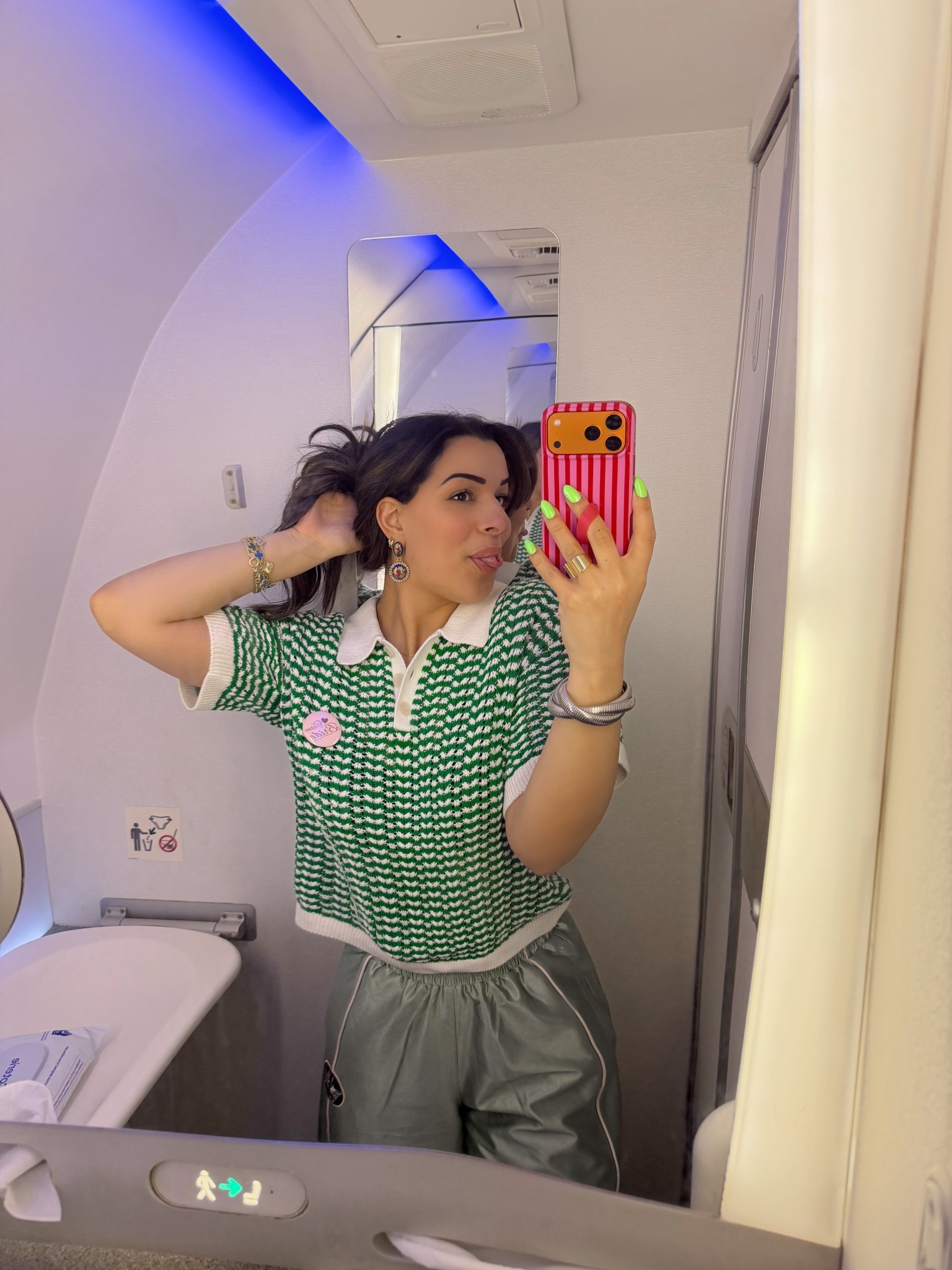 Airport fit but make it CUTE + comfortable ✈️💚

This travel look is everything… lightweight knit polo top + the softest relaxed pants = the perfect combo for long flights!
Loose, breathable, easy to move in but still looks put together (which is all I care about when traveling lately)!!!
Mixed greens for that elevated comfy vibe & I’m obsessed with how it came together!

Everything is linked on my LTK 💚

travel outfit, airport outfit, comfy outfit, casual chic, elevated basics, green outfit, travel style
#ltkstyle #airportoutfit #travelstyle #casualchic #comfystyle

#LTKU #LTKSeasonal #LTKTravel