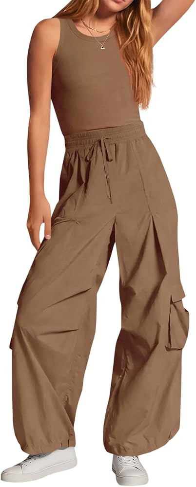 Fisoew Jumpsuits for Women Casual Sleeveless Summer One Piece Rompers | Amazon (US)