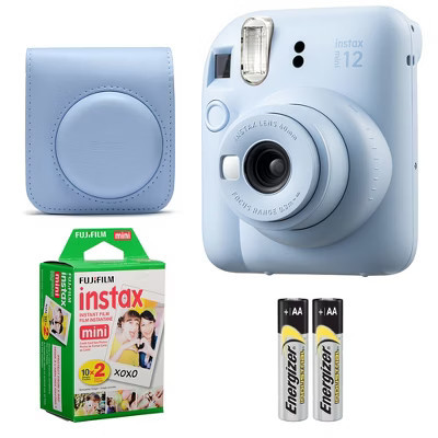 Fujifilm Instax Mini 12 Camera (Pastel Blue) + Case + Instax Mini Instant Film (20 Sheets) | Target