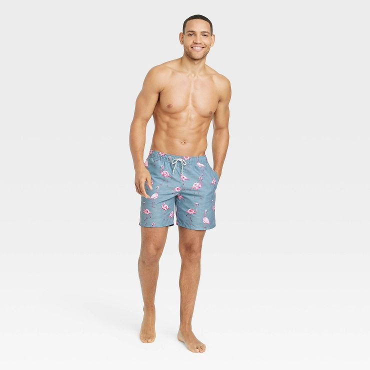 Men's 7" Flamingo Swim Trunk | Target