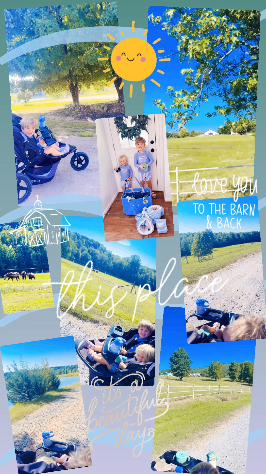 And Judson noticed some of the leaves 🍁 on the farm 🌾 starting to change 🤗 and said, “Does that means fall comin?” Yes baby!! Soon!! 🤠 We know it’s going to be sooo dreamy out here with all these beautiful trees!!!! 🌳 Can’t wait!!