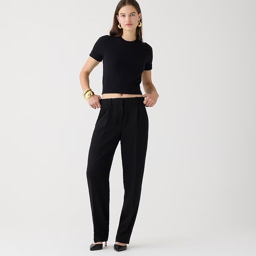 Relaxed drapey crepe trouser | J.Crew US