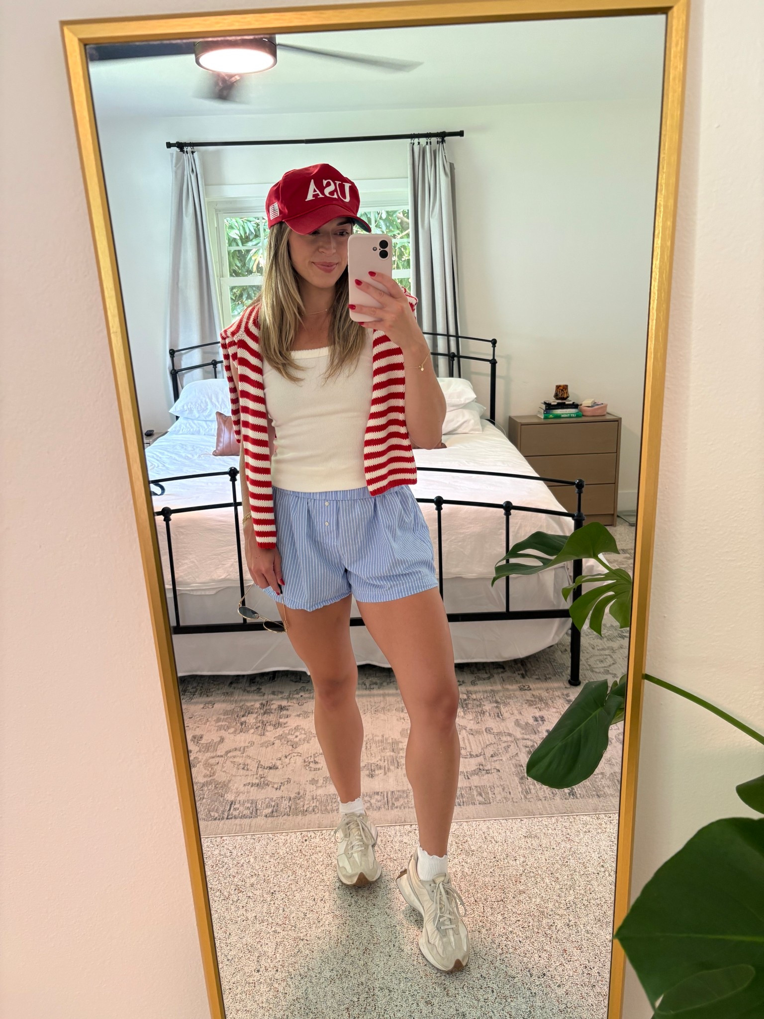 what to wear: 4th of July 

Wearing small in tank and medium in old Gap shorts linked similar, large in sweater 
Lizaflats, summer outfits 

#LTKSaleAlert #LTKFindsUnder50 #LTKSeasonal