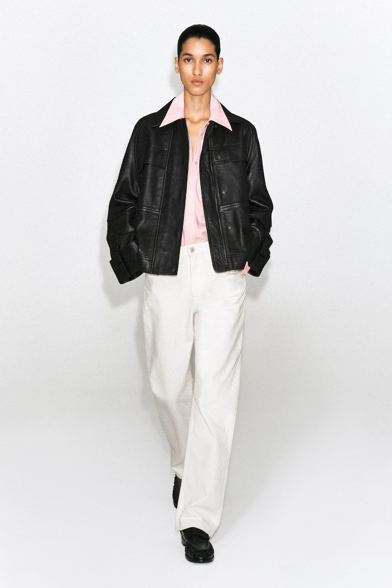 LEATHER WORKWEAR JACKET | H&M (UK, MY, IN, SG, PH, TW, HK)