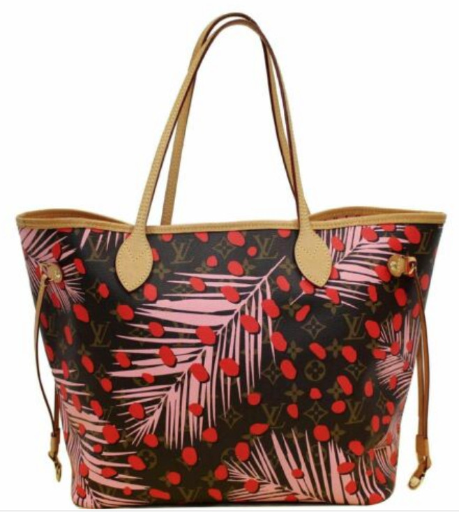 NWOT Designer Louis Vuitton Neverfull MM Jungle Dots Limited Monogram Bag | eBay US