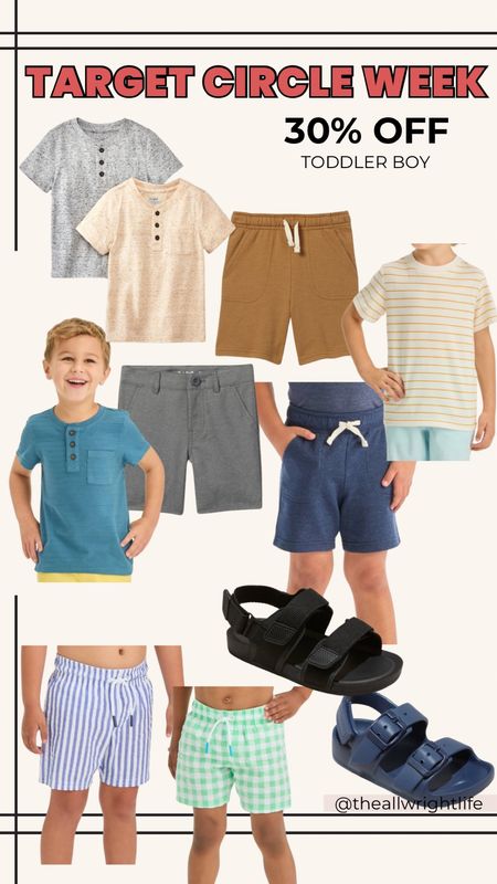 30% off toddler boy this week! Includes tees, tanks, shorts, swim, and sandals!

#LTKxTarget #LTKkids #LTKfamily