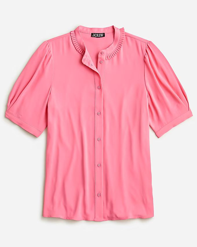 Drapey button-up top | J.Crew US