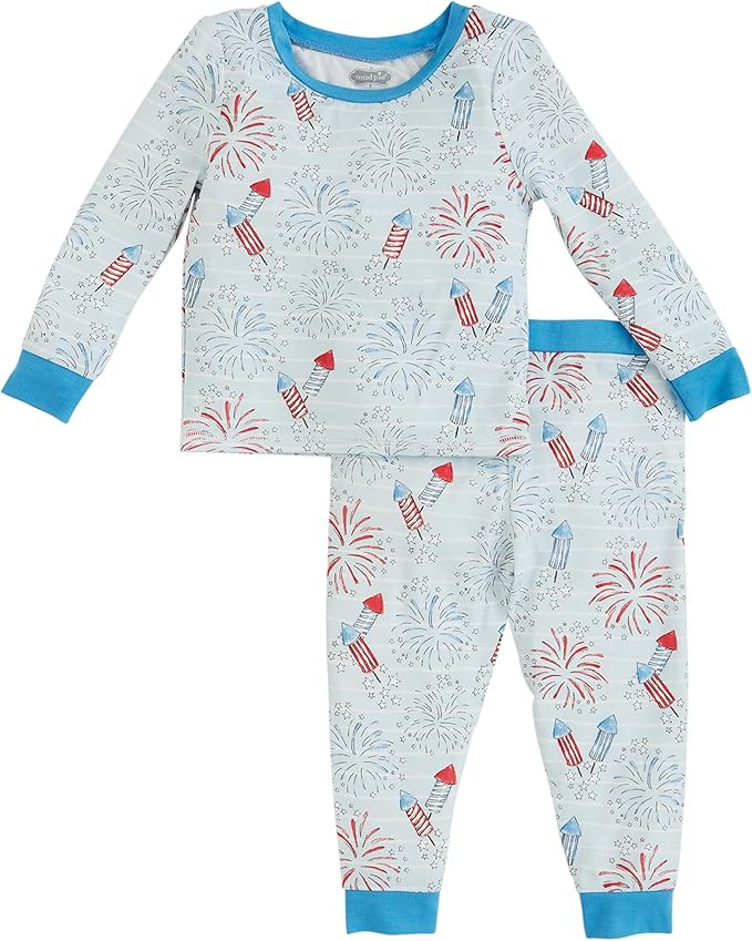 Mud Pie Boys Firework Glow Pjs | Amazon (US)