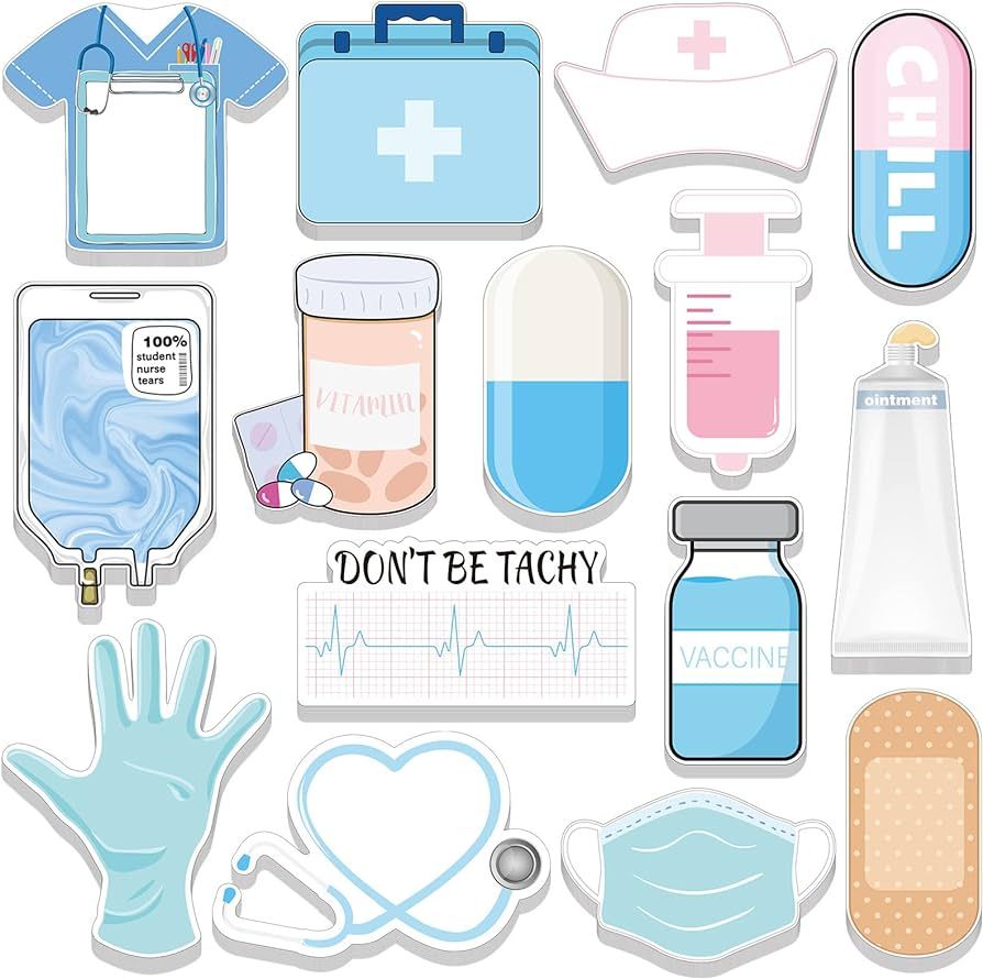 Mini Funny Nurse Sticky Notes Nursing Student Essentials Medical Themed Mini Sticky Notes Assorte... | Amazon (US)