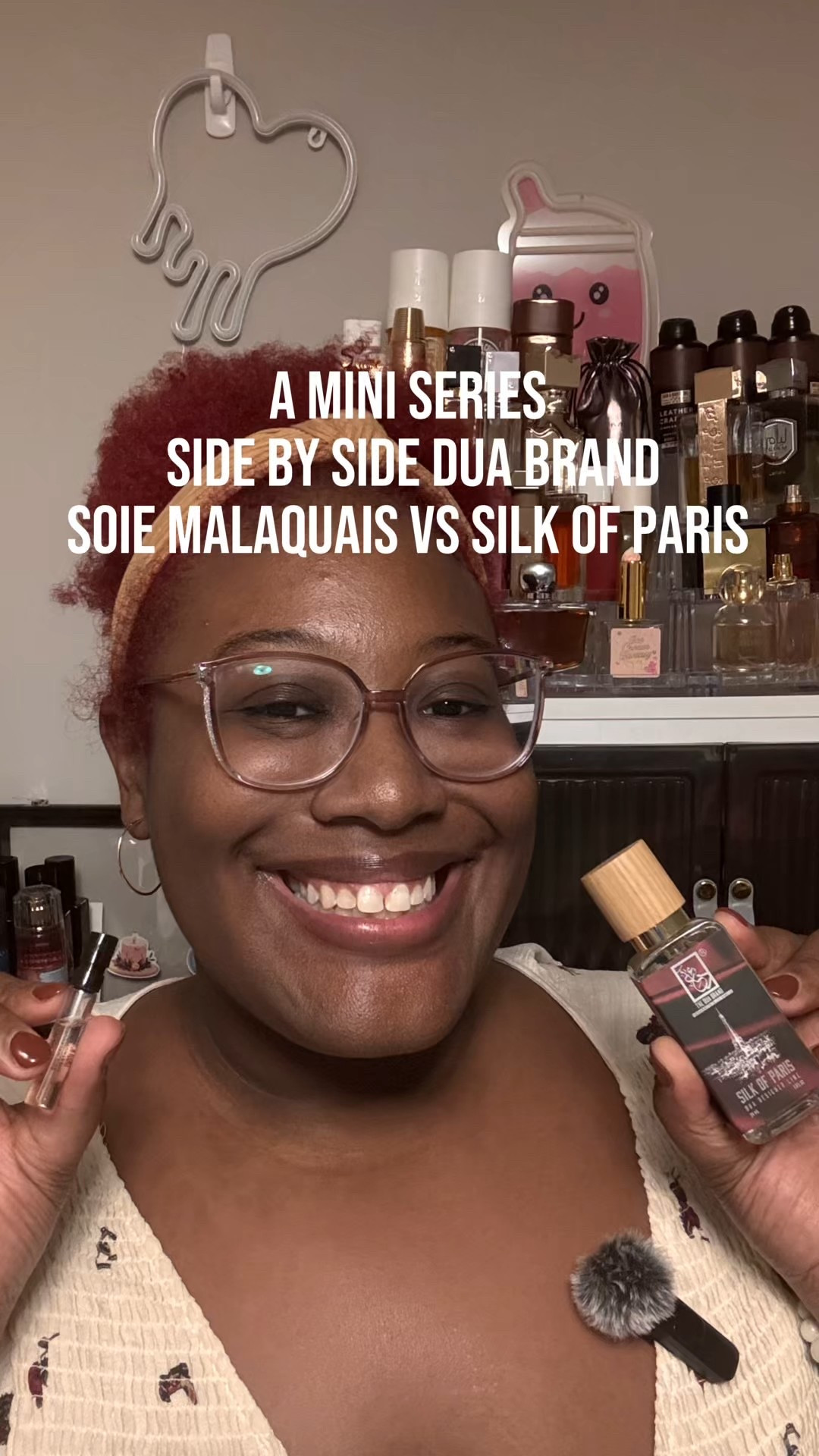 Welcome back to a #miniseries that may be a mini series, not sure if it will stay a mini series, but this is this or that where I try the inspired by DUA Brand fragrances next to what they were inspired after. 

This is not to encourage you to pick one over the other but my personal opinion and recommend you smell both. 

Soie Malaquais is a gorgeous fragrance that is floral woody and nutty. It sounds weird and kinda weirded me out when I couldn’t fathom this pretty bottle would smell like nuts but it’s actually so pretty. It’s now inspired two gorgeous inspired by Muva by BSB & Silk of Paris. I think for the long term of my budget and I know realistically I care more about the juice than the bottle I’ll stick to silk of Paris right now. It’s so identical and a fraction of the price. The DUA brand really came out swinging with this one 👑. 

🔗By the way if you want the Dries Van Noten discovery set it’s on my LTK page which is in my bio. 

One day I’ll order Muva amongst a bunch of other oils I need but this was a great buy as were all of my DUA brand purchases. 

We get to smell these fragrances together and we can have more dialogue in the comment section 🫶🏾.

Thanks for watching as always. What have you tried? What is your personal preference? Any recommendations of other DUA Brand items to try?

#duabrand #soiemalaquais #muva #silkofparis 

#LTKStyleTip #LTKBeauty #LTKFindsUnder100