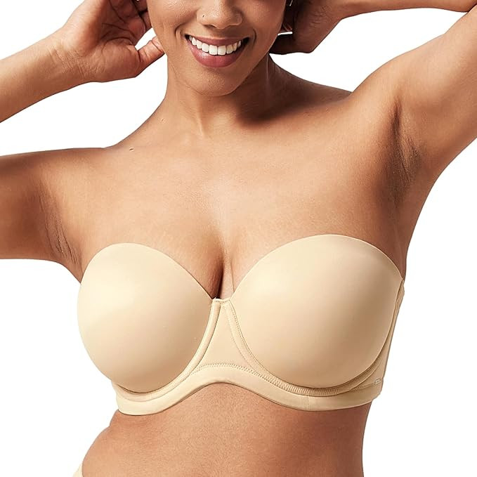 HSIA Strapless Bras for Large Bust Women Convertible Bra for Heavy Breast Strapless Bra Supportiv... | Amazon (US)