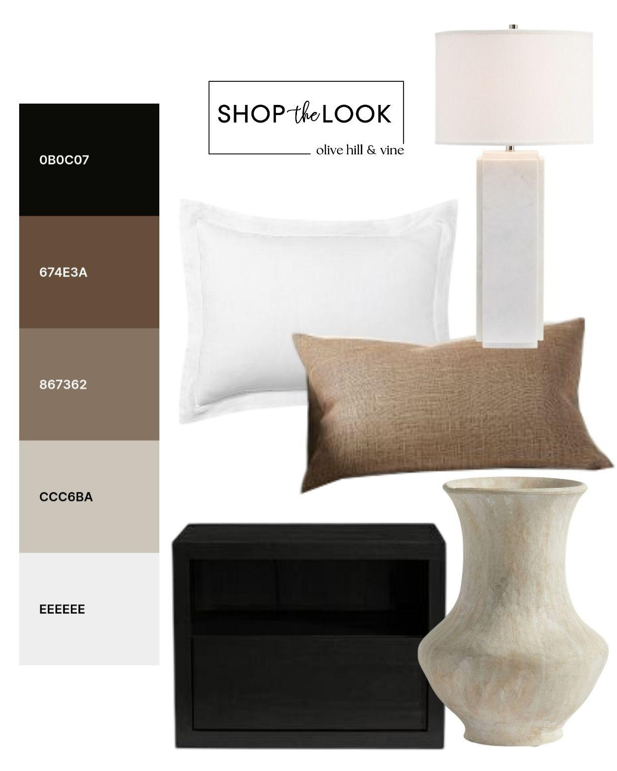 A bedroom palette starts to take shape with crisp black, soft white and warm neutrals. Natural textures and rich contrast give these first pieces a polished, grounded feel—setting the direction for a timeless retreat.

#LTKHome