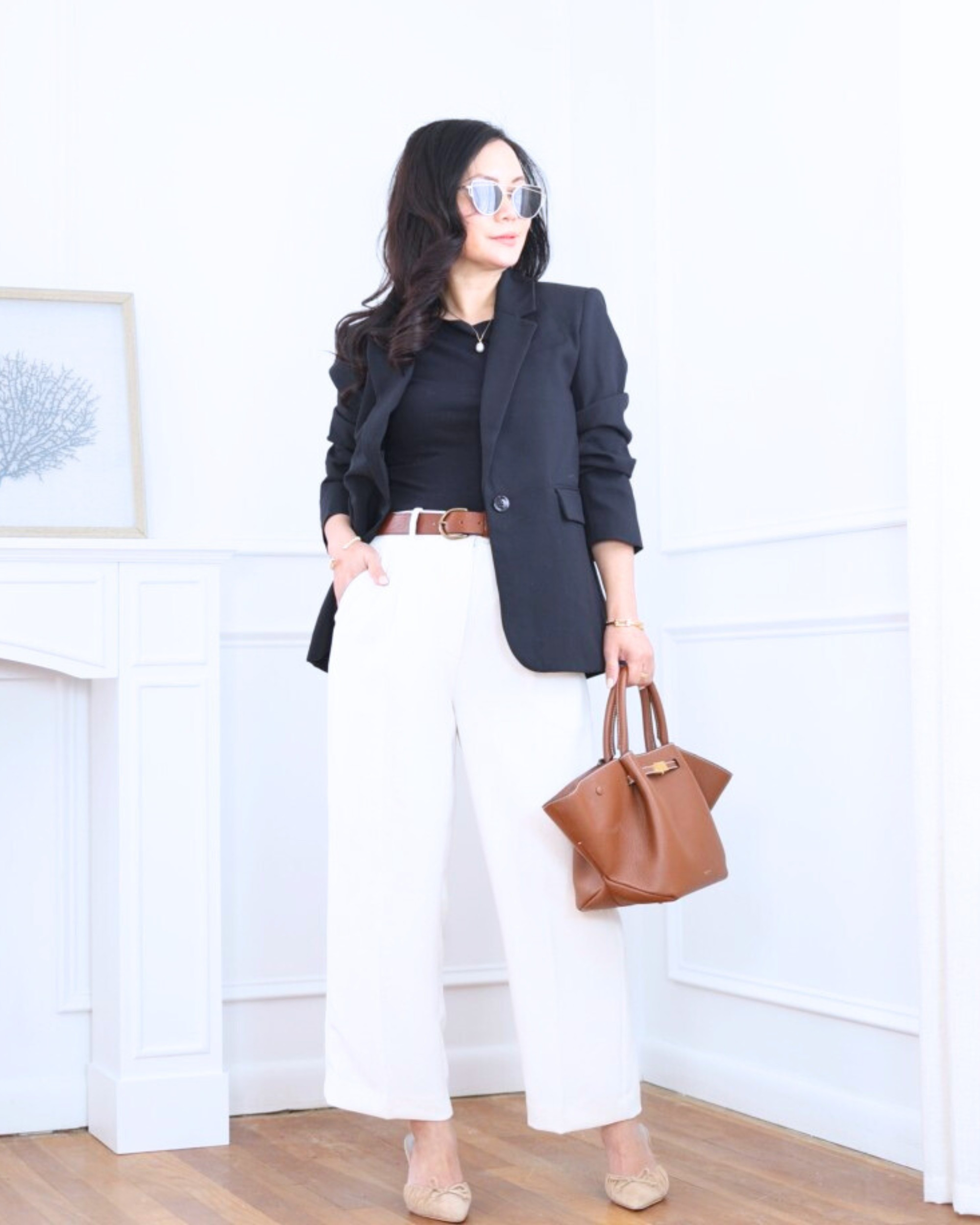 Blazer from Abercrombie layered over a tank from Quince, paired with tailored pants from Aritzia — clean, confident, and effortlessly polished for wherever the day takes you. I’m 5’2, wearing size XS.

#LTKOver40 #LTKootd #LTKPetite