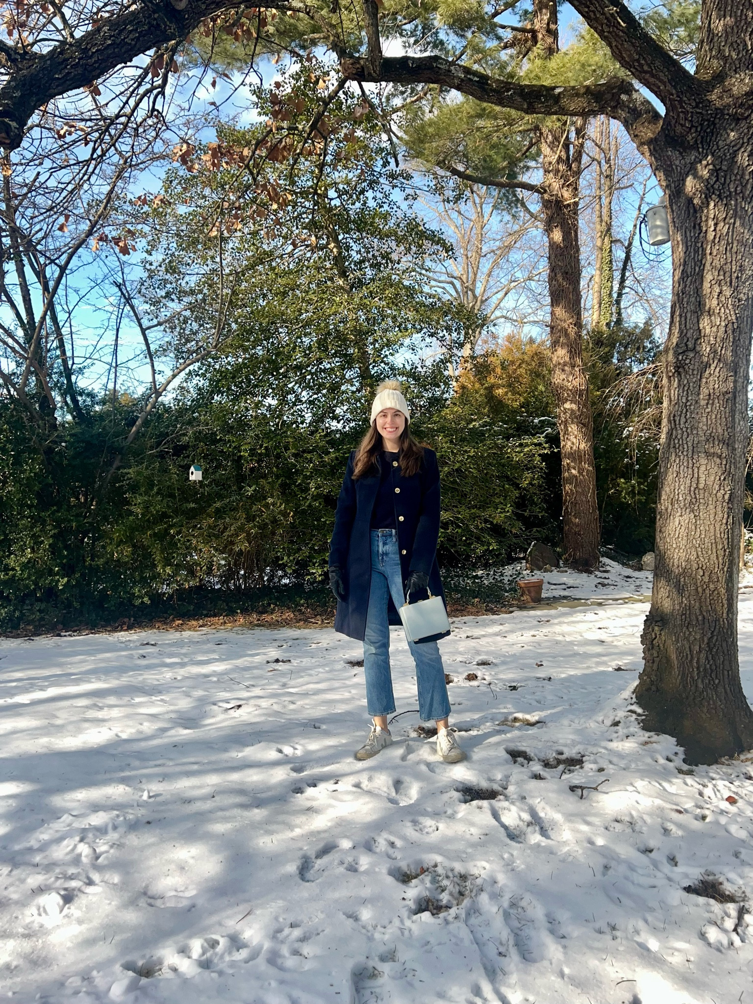 Casual and coordinated (I’m talking about my outfit, not my physical abilities)



Navy sweater, navy coat, long navy coat, lady coat, light wash jeans, white hat, white sneakers, white trainers, white leather sneakers, white veja, white hat, winter outfit, white winter hat, casual winter outfit, winter sweater 

#LTKSeasonal #LTKStyleTip #LTKFindsUnder100