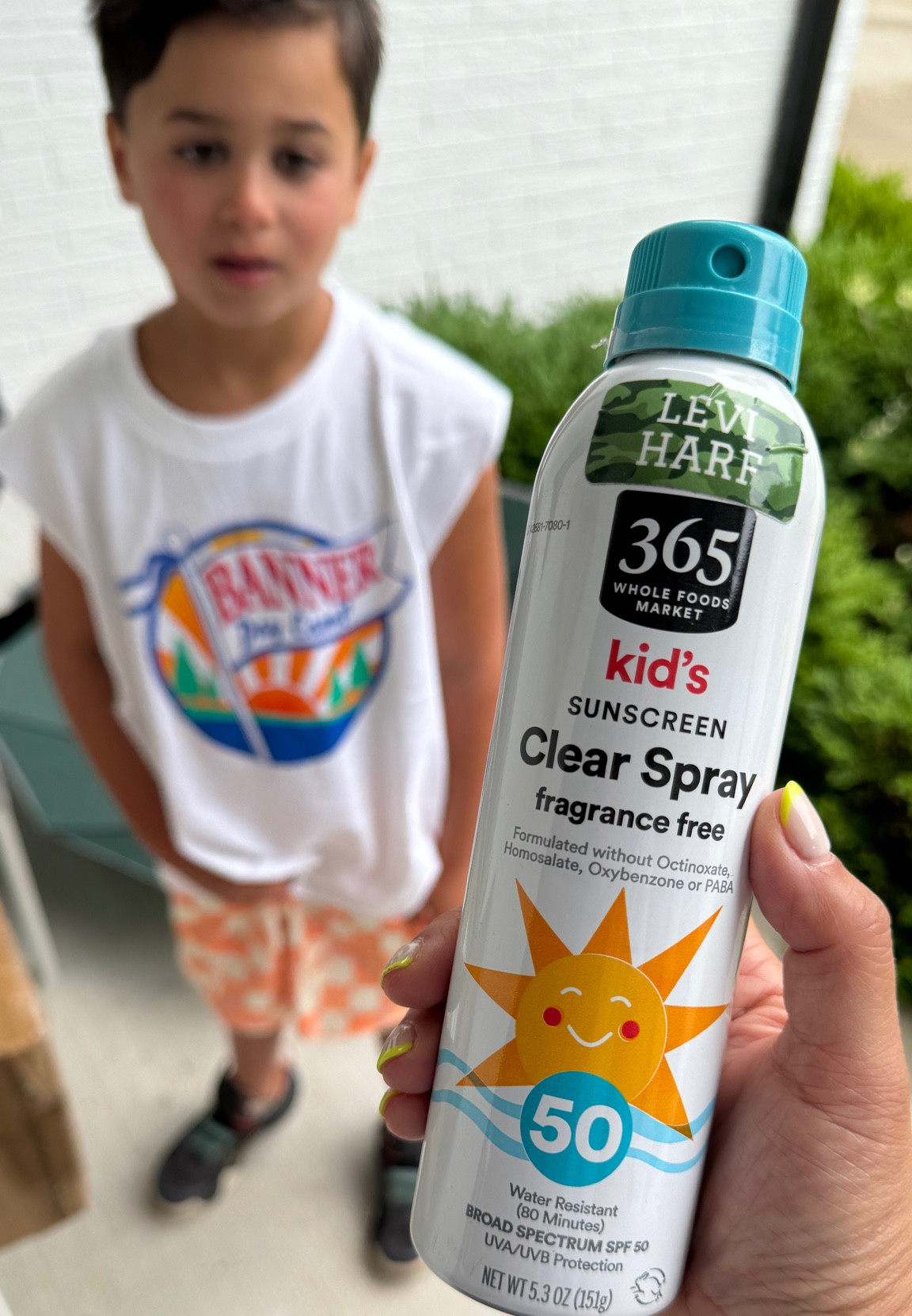 We love this clear spray sunscreen that HAS NO SMELL, doesn't sting when it goes on, and is made with clean ingredients! Fragrance Free Sunscreen is the WAY! Also, love that its made specifically for kids! SPF 50! 

#LTKKids #LTKStyleTip #LTKSwim