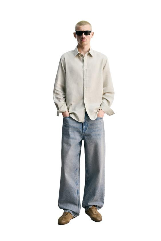REGULAR FIT HEMP-COTTON SHIRT | Zara US