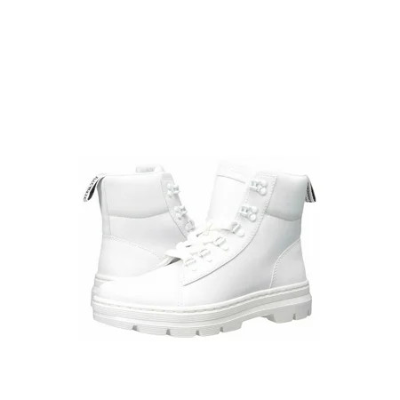 Dr. Martens Women's Combs W Combat Boot, White-white, Size 6.0 | Walmart (US)