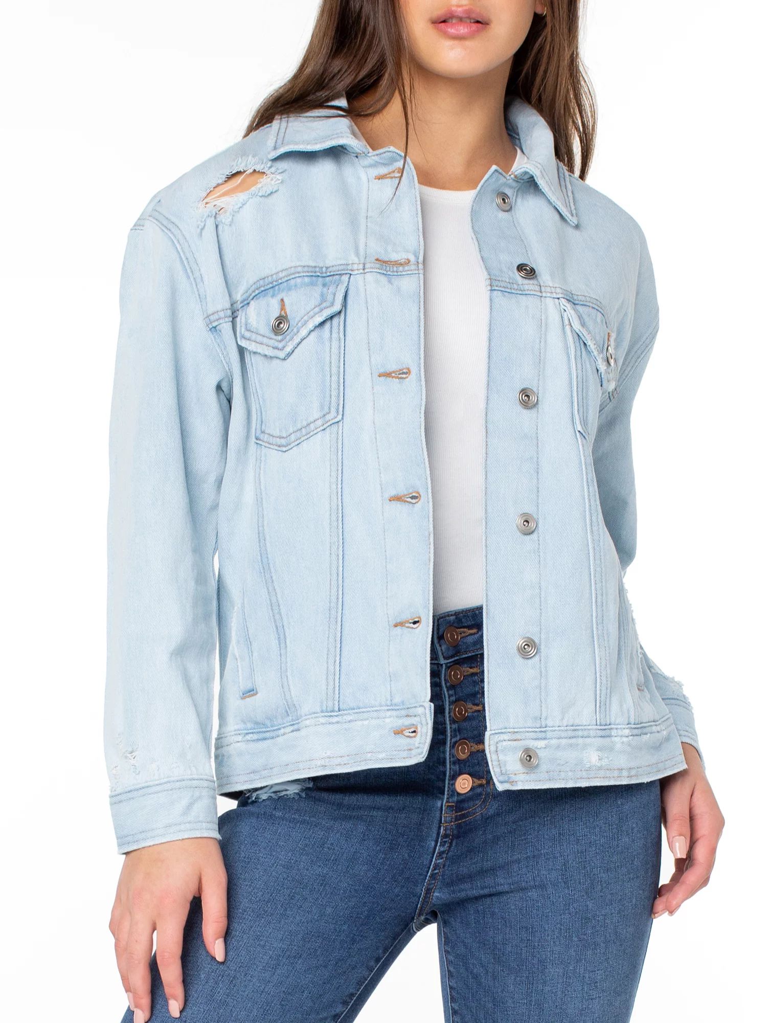 Celebrity Pink Women's Boyfriend Jacket | Walmart (US)