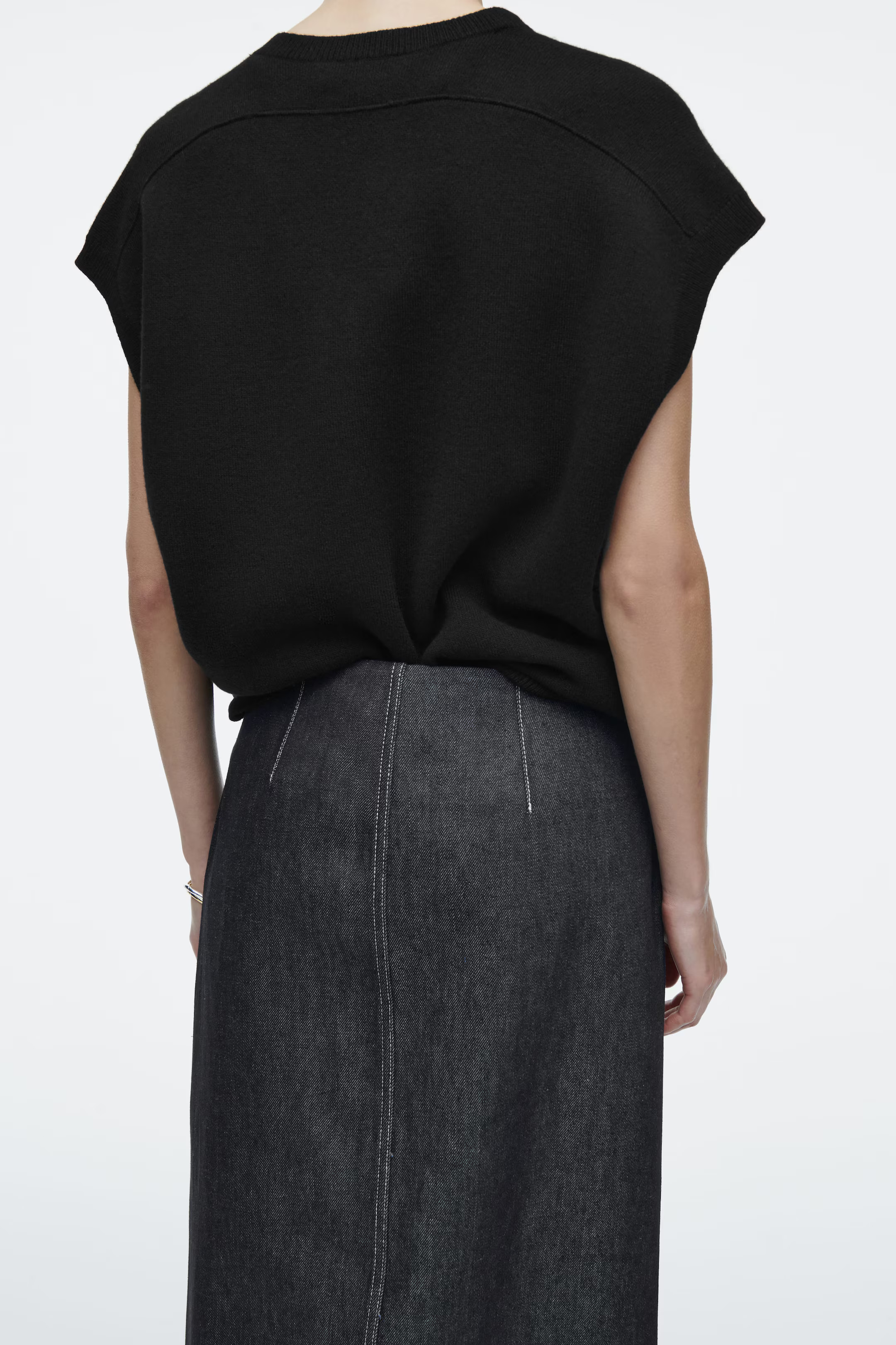 STRAIGHT DENIM MIDI SKIRT - INDIGO | COS | COS (EU)