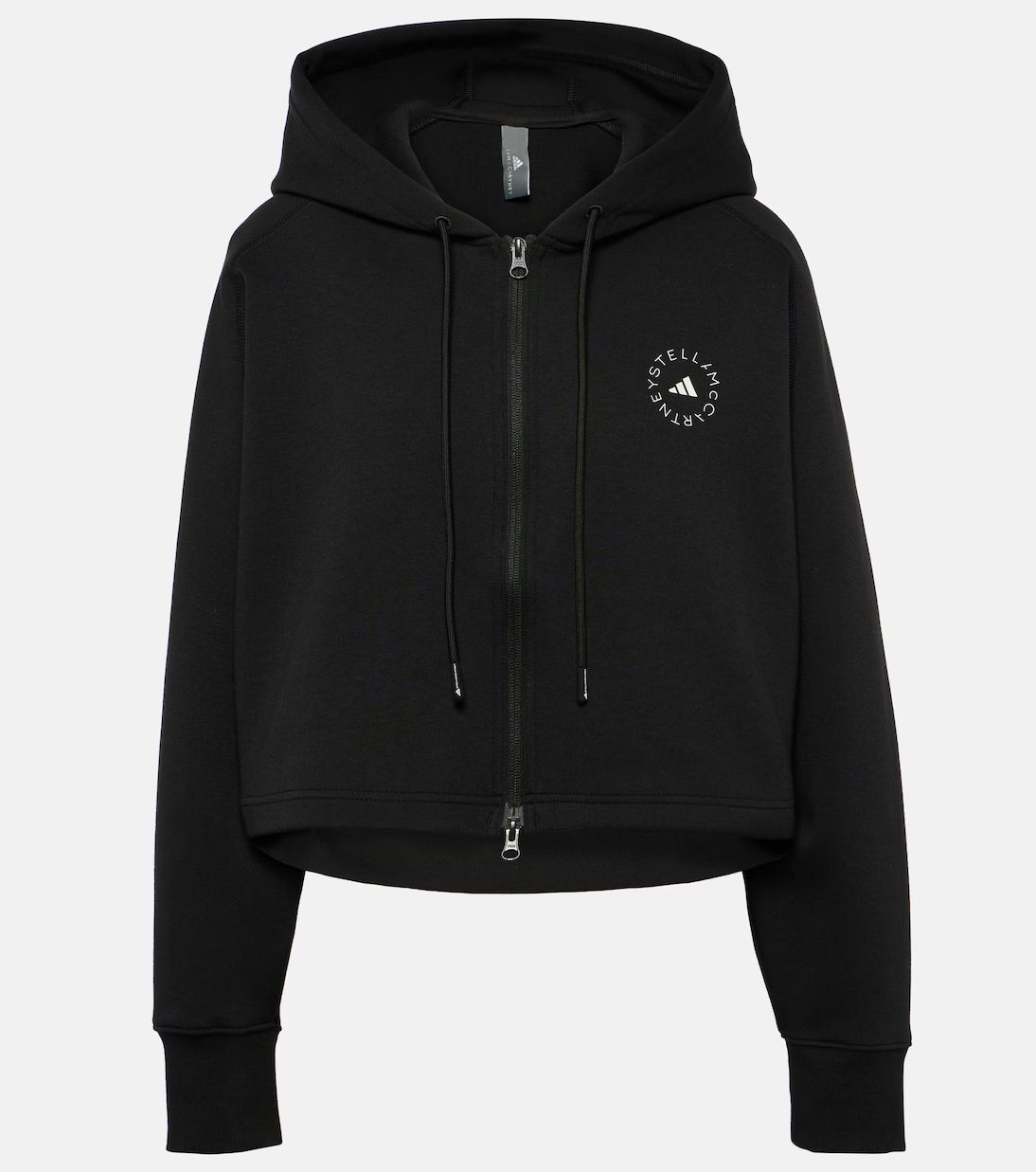 Cropped cotton-blend zip-up hoodie | Mytheresa (INTL)