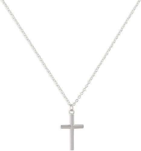 Befettly Tiny Cross Necklace, Women 14k Gold Filled Polished Faith Necklace Dainty Circle Pendant... | Amazon (US)