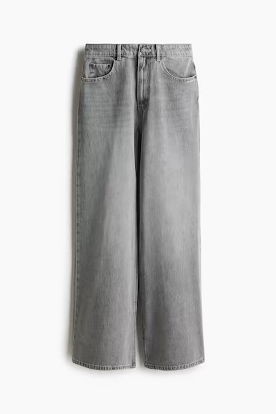 H & M - Weite Jeans - Grau - Damen | H&M (DE, AT, CH, NL, FI)
