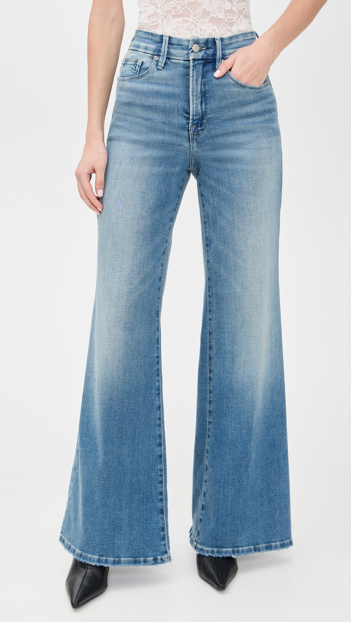 Soft Tech Good Waist Palazzo Jeans | Shopbop