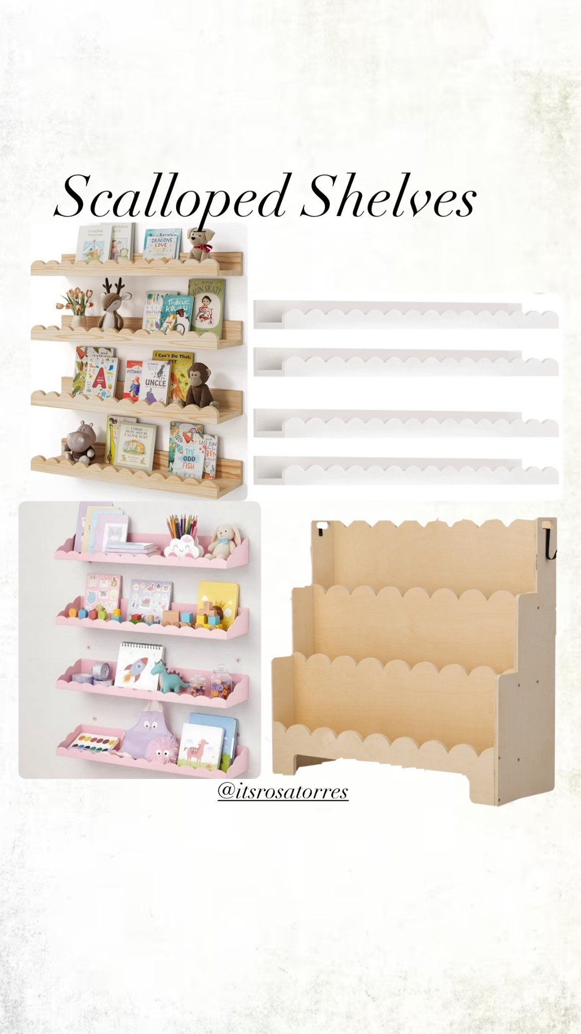 Beautiful scalloped shelves to style and organized on your kids, teens or an office with lots of possibilities to be used. 

#scalloped #scallopedshelves #kidsroom #teensroom #officeroom #scallopedecor #scallopeddecor #scallopedstyle #organization #shelfies #shelves 

#LTKmomlife #LTKHome #LTKKids