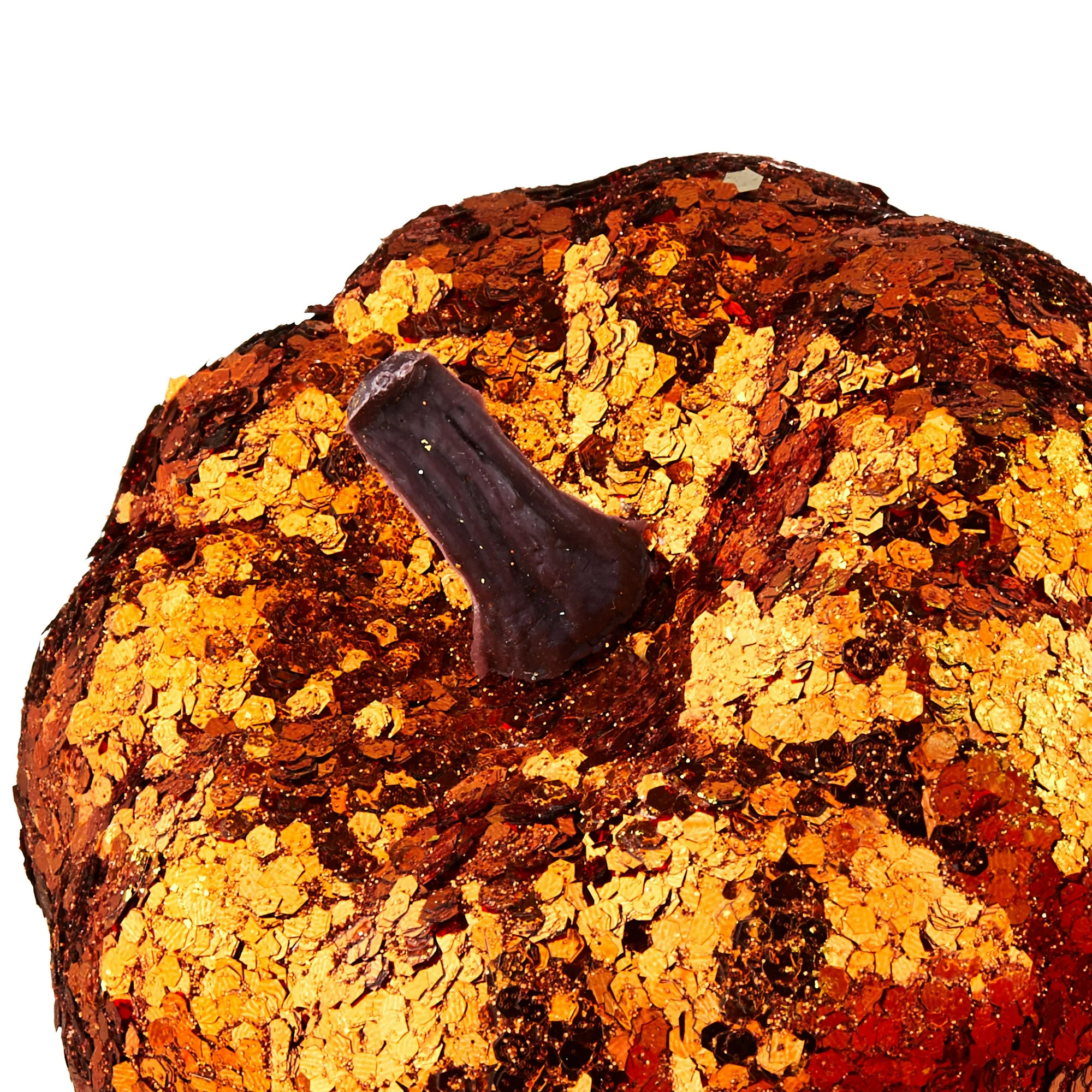 Harvest Orange Sequin Mini Foam Pumpkin Decoration, Way to Celebrate (Total 3.5 inch Height) | Walmart (US)