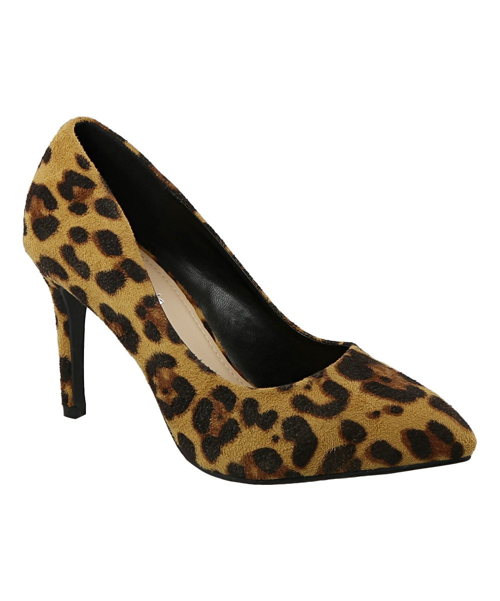 TOP MODA Women's Pumps LEOPARD - Leopard Freya Pump - Women | Zulily